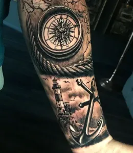 Compass-Tattoo-Design-Ideas-36