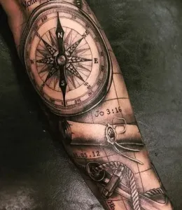 Compass-Tattoo-Design-Ideas-43