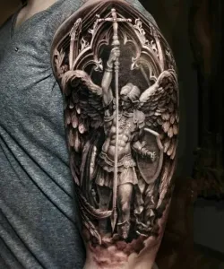 Saint-Michael-Tattoo-Design-Ideas-40