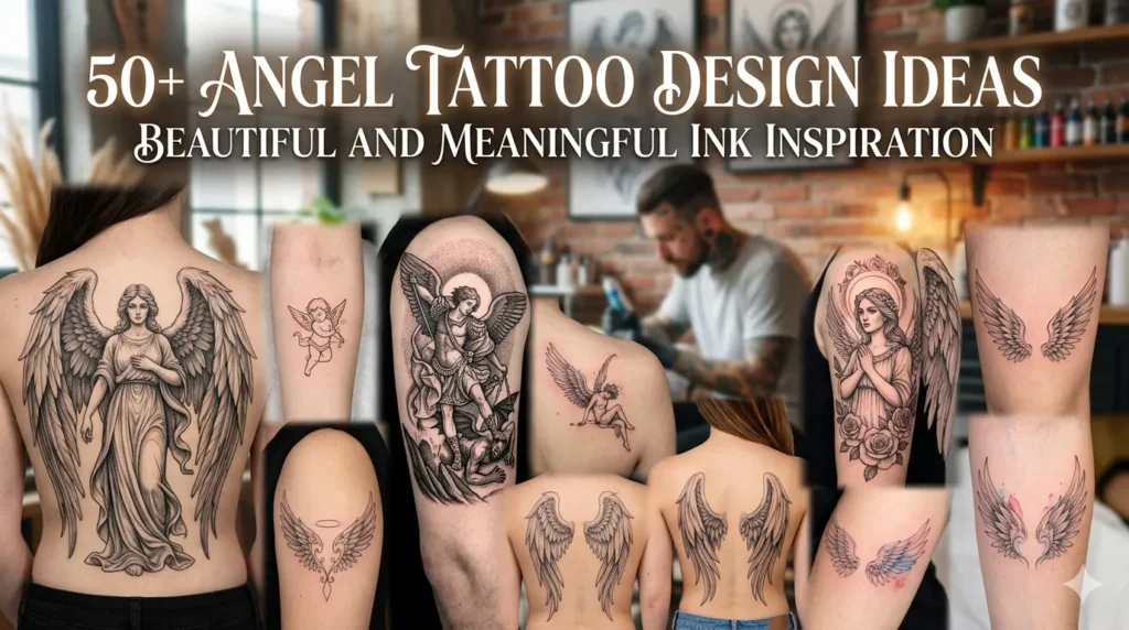 50+ Angel Tattoo Design Ideas - Beautiful and Meaningful Ink Inspiration 22 50+ Angel Tattoo Design Ideas – Beautiful and Meaningful Ink Inspiration