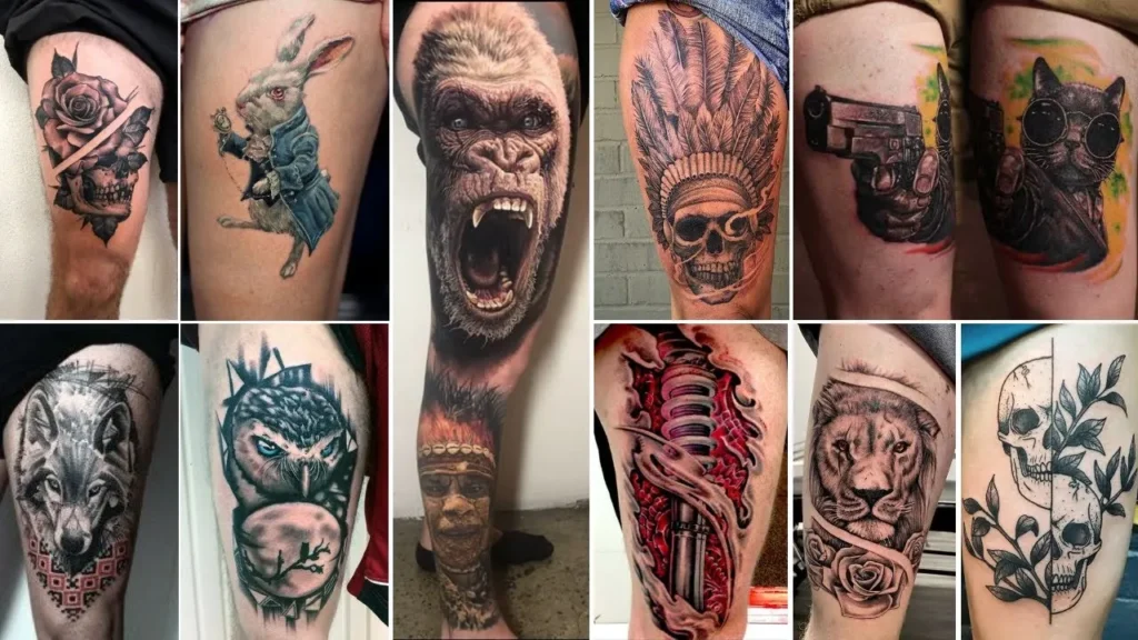 50+ Men’s Thigh Tattoo Ideas - Best Designs, Meanings, and Inspiration Guide 18 50+ Mens Thigh Tattoo Ideas – Best Tattoo for Men