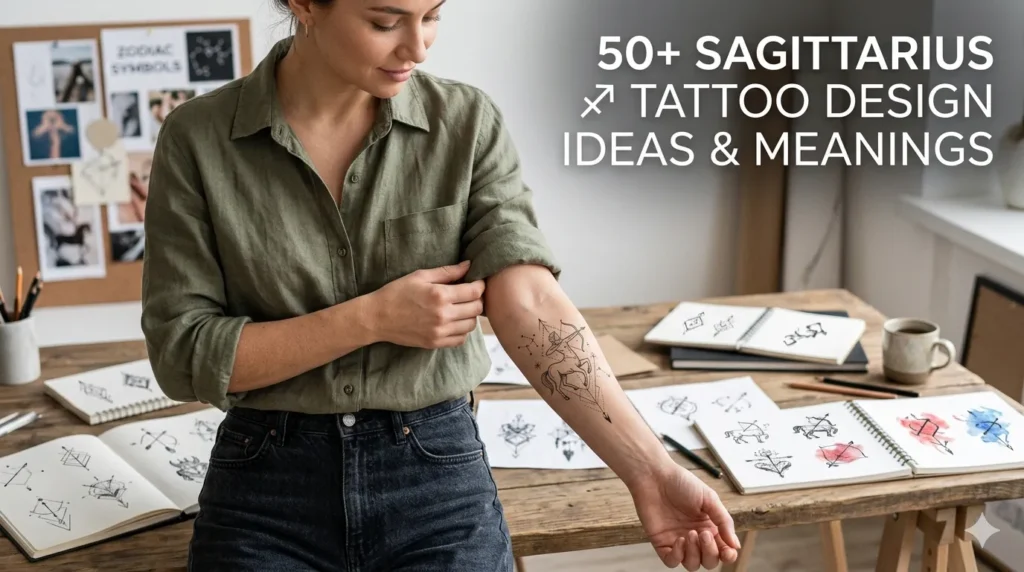 50+ Sagittarius Tattoo Design Ideas & Meanings