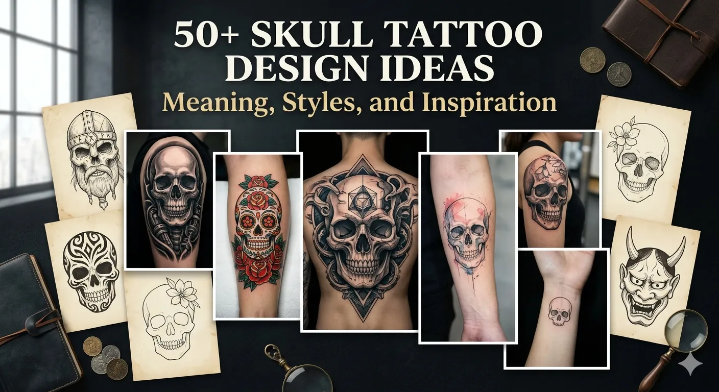 50+ Skull Tattoo Design Ideas – Meaning, Styles, and Inspiration