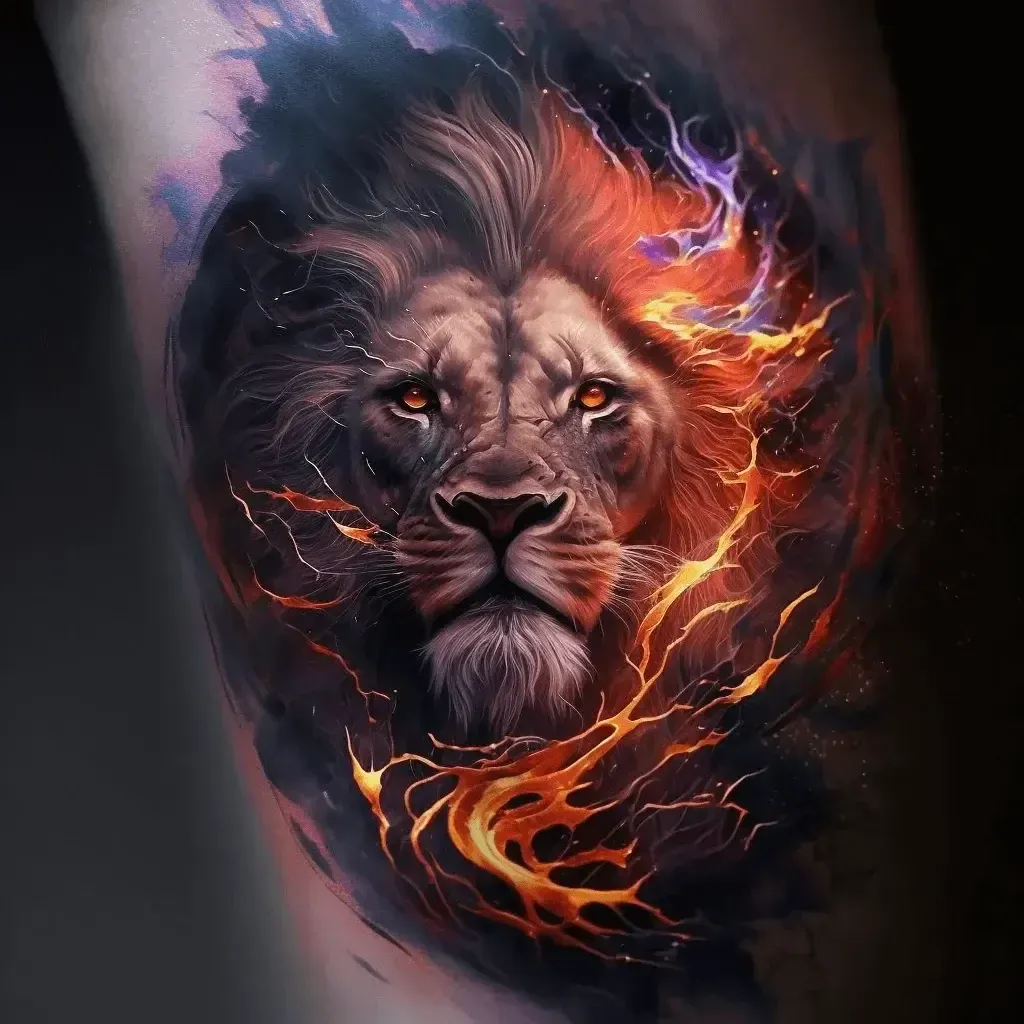 50+ Men’s Thigh Tattoo Ideas - Best Designs, Meanings, and Inspiration Guide 2 Best Lion Thigh Tattoo Ideas for Men