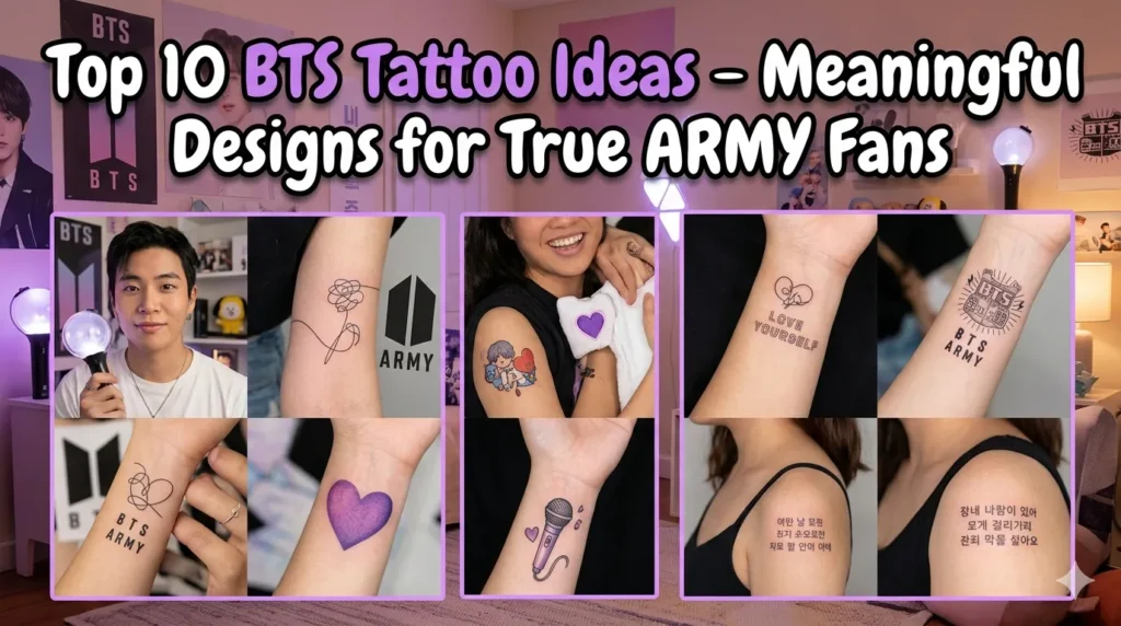Top 10 BTS Tattoo Ideas - Meaningful Designs for True ARMY Fans 17 Top 10 BTS Tattoo Ideas – Meaningful Designs for True ARMY Fans