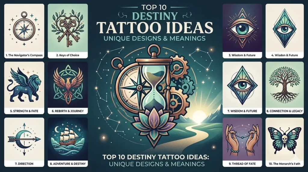 Top 10 Destiny Tattoo Ideas - Unique Designs & Meanings 21 Top 10 Destiny Tattoo Ideas Unique Designs & Meanings
