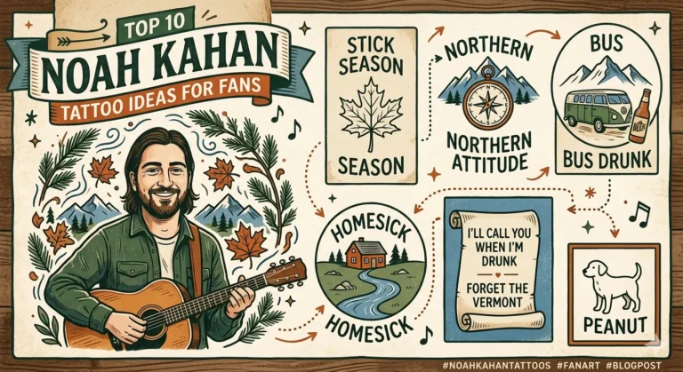 Top 10 Noah Kahan Tattoo Ideas and Meanings
