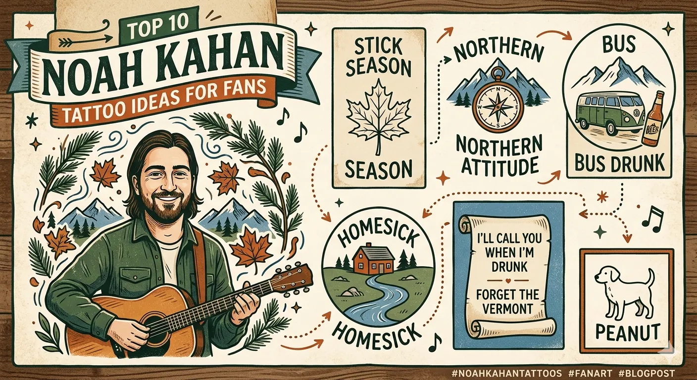 Top 10 Noah Kahan Tattoo Ideas and Meanings 13 Top 10 Noah Kahan Tattoo Ideas and Meanings