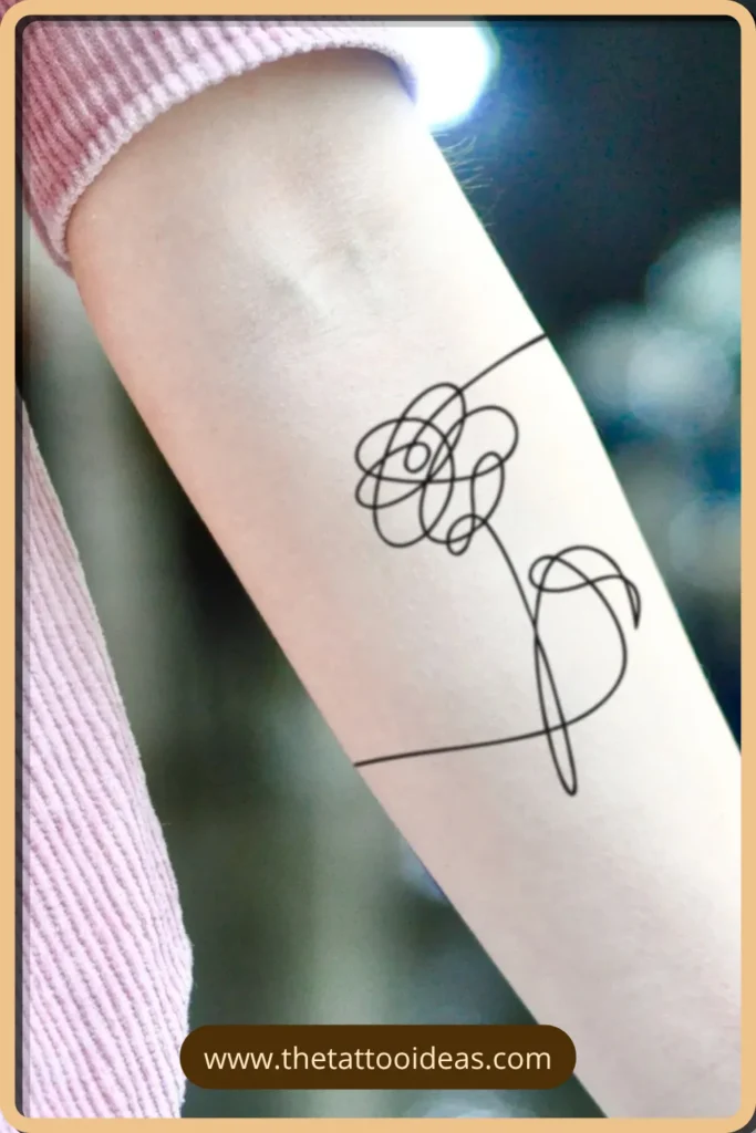 Top 10 BTS Tattoo Ideas - Meaningful Designs for True ARMY Fans 9 BTS Love Yourself Tattoo BTS Tattoo Ideas