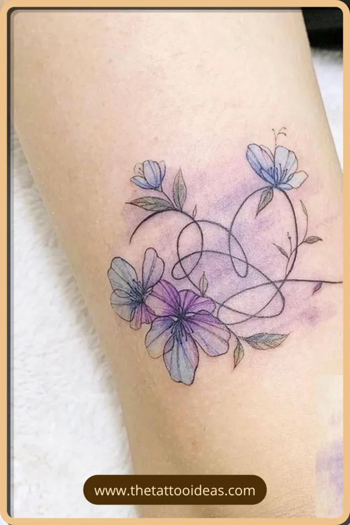 Top 10 BTS Tattoo Ideas - Meaningful Designs for True ARMY Fans 4 Purple Heart BTS Tattoo BTS Tattoo Ideas