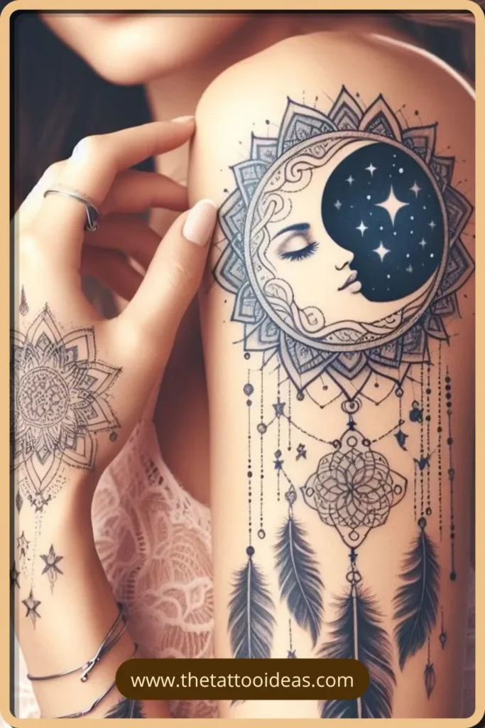 Sun and Moon Destiny Tattoo Destiny Tattoo Ideas