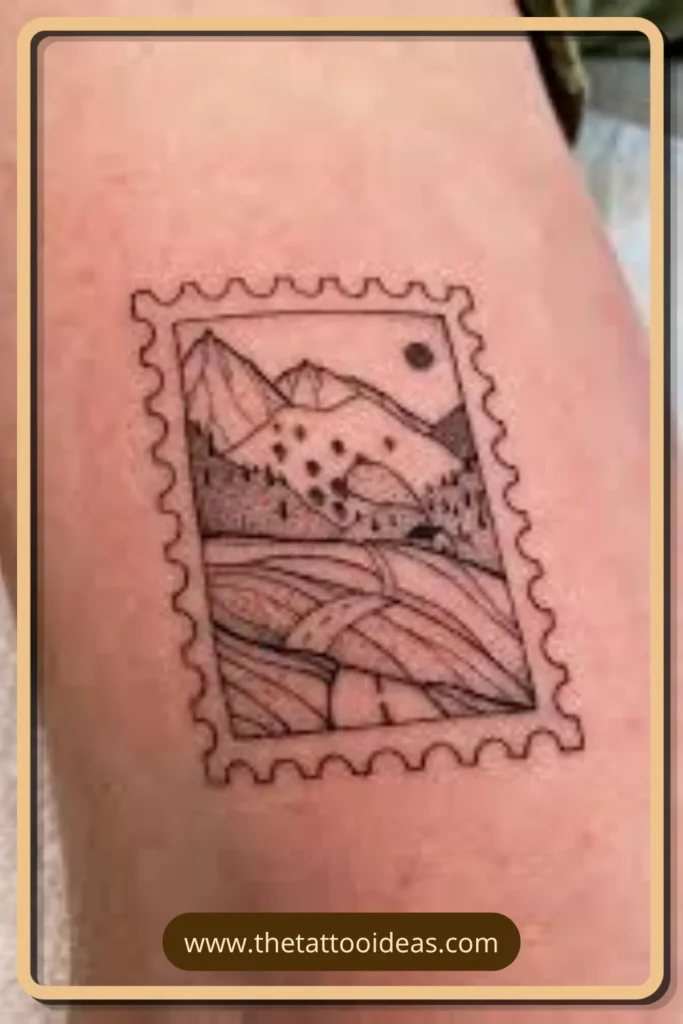 Vermont Mountain Landscape Tattoo Noah Kahan Tattoo Ideas